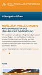 Mobile Screenshot of foucaultgymnasium.de