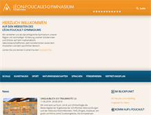 Tablet Screenshot of foucaultgymnasium.de